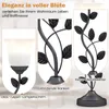 COSTWAY Blume Tischlampe Vintage, Nachttischlampe mit Produktbild-Vorschau 5