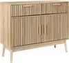 HowHomely | Commode - Buffet - 100 x 35 x 80 cm - Beige - Voir les images du produit 1