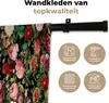 MuchoWow® Wandteppich Wandbehang Blumen - Rosen - Muster Produktbild-Vorschau 3