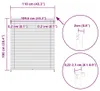 vidaXL Plissee Faltrollo Rollo Plisseerollo 110x100cm Weiß Produktbild-Vorschau 8