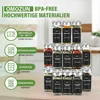 Gewürzgläser Set 24er: Eckige Gewürzdosen Glas mit Produktbild-Vorschau 3