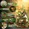 UISEBRT 60cm mini sztuczna choinka z LED, choinka wykonana Podgląd zdjęcia produktu 4