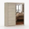 Schwebetürenschrank Kleiderschrank Schrank 160 cm Produktbild-Vorschau 6