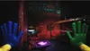 A first-person perspective of a dark, industrial-looking environment with glowing red and purple lights. Produktbild-Vorschau