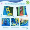 COSTWAY Hüpfburg mit Rutsche, Planschbecken, Kletterwand, Produktbild-Vorschau 3