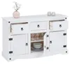 Sideboard RURAL im Mexiko Stil weiß lasiert Kommode Kiefer Produktbild-Vorschau 2