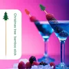 Kerstboom cocktailprikkers, 100 stuks, houten prikkers, Productafbeelding-voorbeeld 2