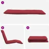 vidaXL Sonnenliege Klappbar Weinrot 175x54x8,5 cm Produktbild-Vorschau 7