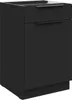 Küchen Unterschrank 50 cm SIENA Schwarz Vollauszug Produktbild-Vorschau 1