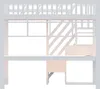Lit superposé Merax pour enfants 90 x 200 cm avec escalier Voir les images du produit 10