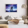 Gerahmtes Poster - Rahmen in heller Eiche - Kosmonaut Produktbild-Vorschau 7