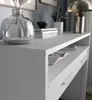 Schreibtisch ESCRITORIO mit Schubladen Weiß / Weiß matt Produktbild-Vorschau 3