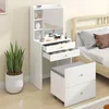 Tavolino da trucco HOMCOM, con specchio, sgabello, Anteprima dell’immagine prodotto 2