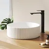 EMKE Aufsatzwaschbecken Keramik Rund 360mm Weiß Glänzend Produktbild-Vorschau 1