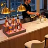 Scaffale sospeso in acrilico per vino, con illuminazione Anteprima dell’immagine prodotto 4