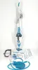 A steam mop and its accessories are arranged on a white background. Voir les images du produit