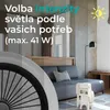 Interior scene with furniture, a lamp, and text overlay. Náhled obrázku produktu