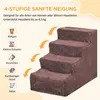 PawHut honden trap, 4 treden, afneembare bekleding, 44 cm, Productafbeelding-voorbeeld 4