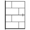 vidaXL Duschkabine ESG 100x140 cm Schwarz Produktbild-Vorschau 3