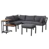 Flieks Gartenlounge-Set 4-tlg. mit Beweglicher Produktbild-Vorschau 8