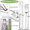 Steakbesteck Set, 12-teilig Edelstahl Tafelmesser und Produktbild-Vorschau 2
