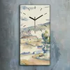 Leinwand Wanduhr Wandkunst Uhr 30x60 Montagne Sainte Produktbild-Vorschau 2