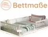 Bodenbett Bett mit Rausfallschutz & Lattenrost Montessori Produktbild-Vorschau 2
