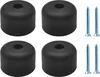 Runde Möbelbeine 4 Stück Schwarz Möbelbeine Ø 50 x H 30 mm Produktbild-Vorschau 1
