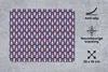 MuchoWow® Mauspad Mousepad Muster - Vintage - Blau - Rot Produktbild-Vorschau 3