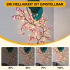1,8m 96 LED Blumenranken Lichterkette Blütenblätter Produktbild-Vorschau 5