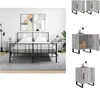 vidaXL Nachttische 2 Stk. Grau Sonoma 40x40x50 cm Produktbild-Vorschau 1