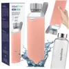 Aquafloow NeoGlass 700ml Glaswasserflasche – Rosa Produktbild-Vorschau 1