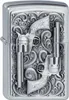 Zippo Benzin-Feuerzeug Revolver, chrom gebürstet, unbefüllt Produktbild-Vorschau 1