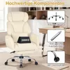 HOFFREE Ergonomiczne krzesło biurowe na kółkach, z szerokim Podgląd zdjęcia produktu 4