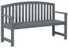 Gartenbank 2-Sitzer Tannenholz, 143x51x85 cm, Grau, Produktbild-Vorschau 1