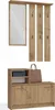 CDF Garderobe | Farbe: Eiche Artisan | Großer Spiegel | Produktbild-Vorschau 1