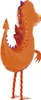Folienballon Walking Pet Drache in Orange 110cm Produktbild-Vorschau 5
