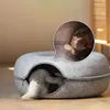 Letto tunnel ciambella casa letto antistress per gatti Anteprima dell’immagine prodotto 8