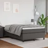 vidaXL Boxspringbettgestell Grau 120x200 cm Kunstleder Produktbild-Vorschau 2