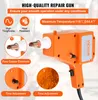 A marketing image showcasing a repair gun with feature callouts and close-up views. Podgląd zdjęcia produktu