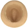 Knautschbarer Borten-Trilby Strohhut von Hut-Breiter in beige Voir les images du produit