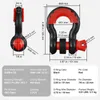 SucceBuy 3/4" D-Ring Shackle, 2 Pack Alloy Steel Shackle Anteprima dell’immagine prodotto 7