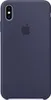 The back of a blue iPhone case with the Apple logo. Podgląd zdjęcia produktu