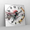Wanduhr - Quadrat - Glasuhr - Bogen Pfeil Ziel Genauigkeit Produktbild-Vorschau 4