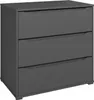 Kommode Vicco Ruben Anthrazit 48 x 77.6 cm mit 3 Produktbild-Vorschau 1