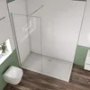 Duschspa Walk-In Dusche 90x200cm Glanzverchromt Duschwand Produktbild-Vorschau 3
