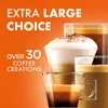 Marketing image for a coffee machine, showcasing various coffee creations. Produktbild-Vorschau