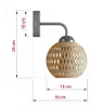Luxolar Wandlampe mit Schalter Natural Bambus E27 60W - Produktbild-Vorschau 2