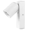 A white wall lamp with an adjustable head, shown against a white background. Podgląd zdjęcia produktu