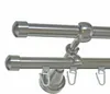 Gardinenstange Rohr und Innenlauf Edelstahl Look, Metall, Produktbild-Vorschau 1